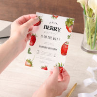 Berry Sweet Baby Dusche Party Einladung