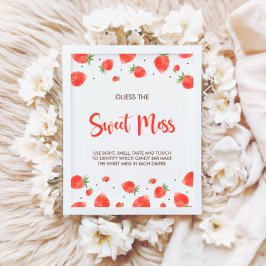 Berry Sweet Baby Dusche schätzt das süße Mess-Zeic Poster