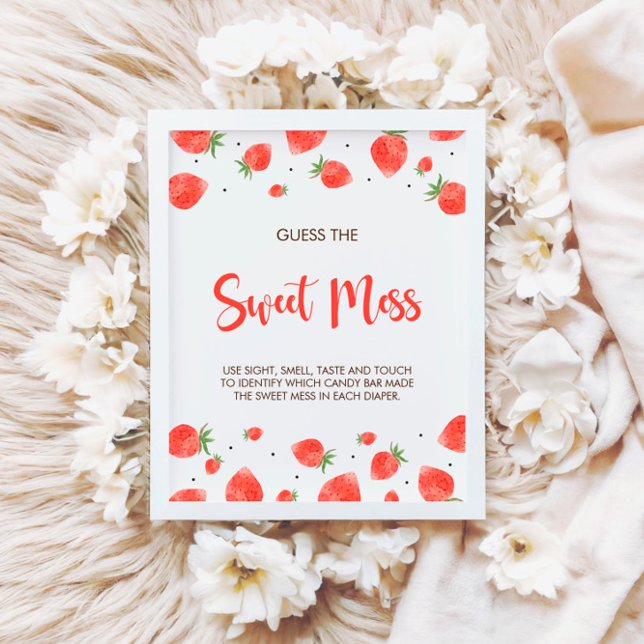 Berry Sweet Baby Dusche schätzt das süße Mess-Zeic Poster (Von Creator hochgeladen)