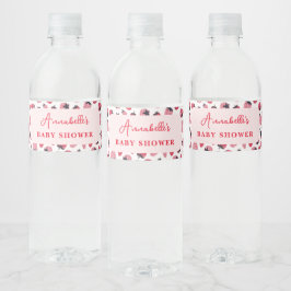 Berry Sweet Baby Dusche Wasserflasche Erdbeere Wasserflaschenetikett