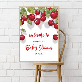 Berry Sweet Baby Dusche Willkommenspappe Poster