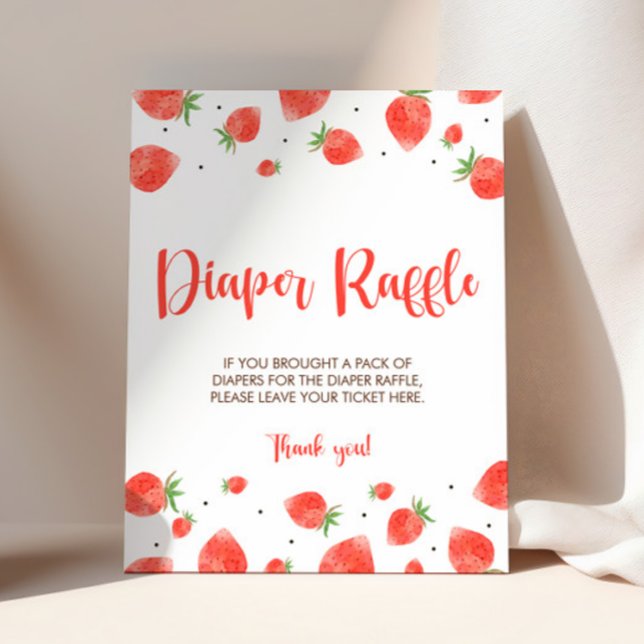 Berry Sweet Baby Dusche Windel Raffle Schild (Von Creator hochgeladen)