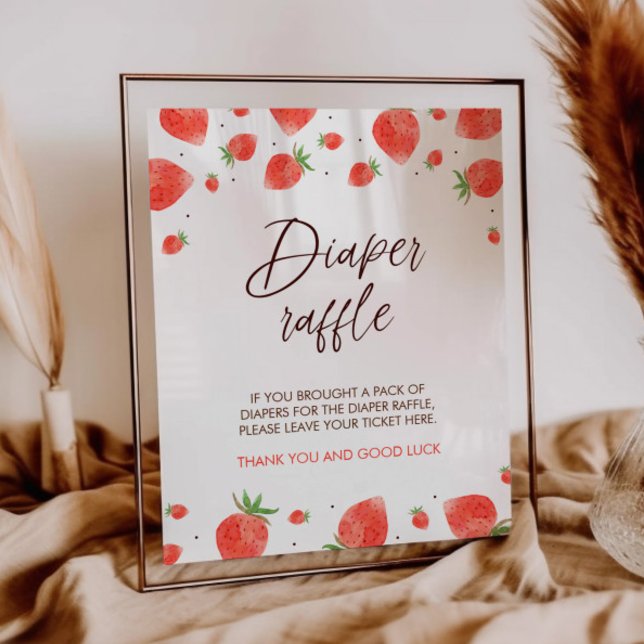 Berry Sweet Baby Dusche Windel Raffle Schild (Von Creator hochgeladen)