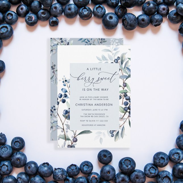 Berry Sweet Baby ist auf dem Weg Babydusche Einladung (Von Creator hochgeladen)