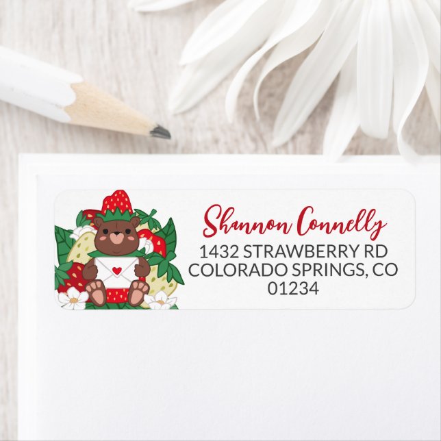 Berry Sweet Baby Red Strawberry Bear Cub Adresse (Insitu)