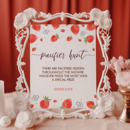 Berry Sweet Baby Shooter Schnuller Hunt Game Sign Poster