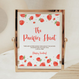 Berry Sweet Baby Shooter Schnuller Hunt Game Sign Poster