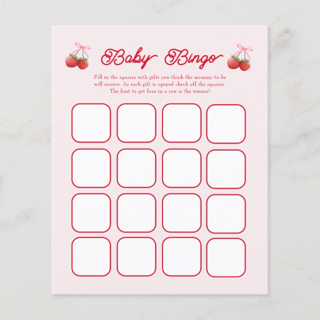 Berry Sweet Baby Show Bingo Games (Vorderseite)
