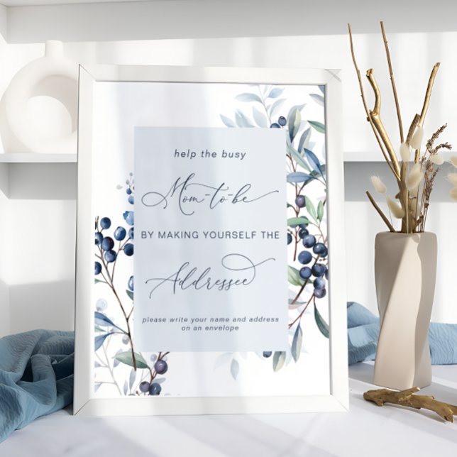 Berry Sweet Baby Shower Ansprache an Umschlag Poster (Von Creator hochgeladen)