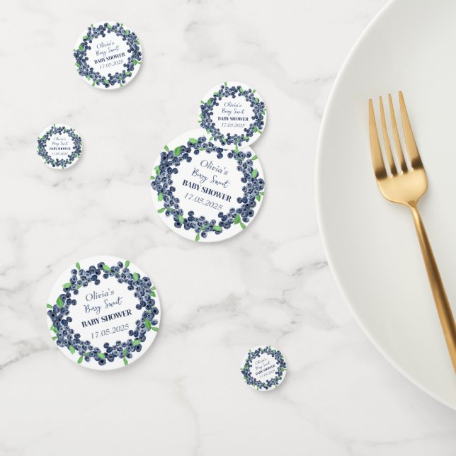 Berry Sweet Baby Shower Blueberry Baby Boy Konfetti (Gruppe)