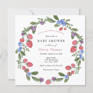 Berry Sweet Baby Shower Einladung