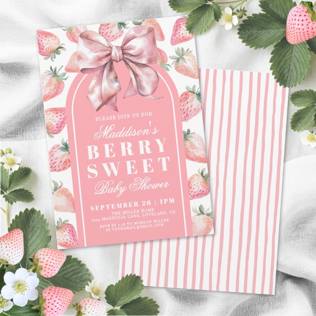 Berry Sweet Baby Shower Einladung (Berry Sweet Baby Shower Invitation)