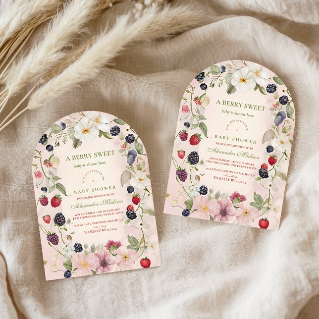 Berry Sweet Baby Shower Einladung (Von Creator hochgeladen)