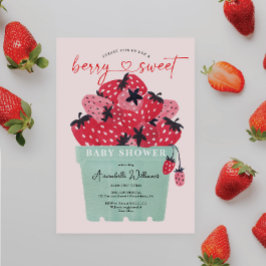 Berry Sweet Baby Shower Einladung Strawberry