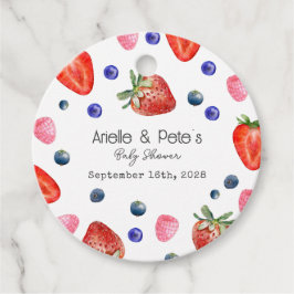 Berry Sweet Baby Shower Geschenkanhänger