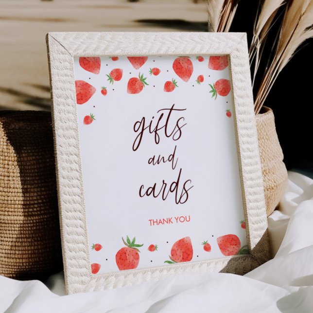 Berry Sweet Baby Shower Geschenke und Karten Unter Poster (Von Creator hochgeladen)