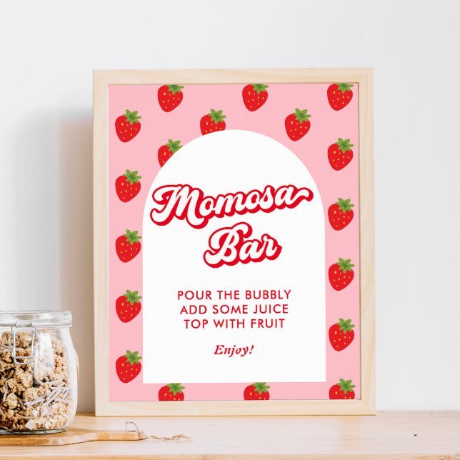 Berry Sweet Baby Shower Momosa Bar Poster (Von Creator hochgeladen)