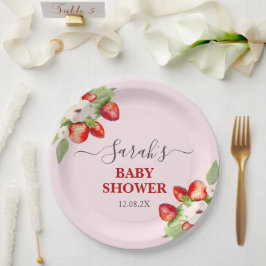 Berry Sweet Baby Shower Pappteller