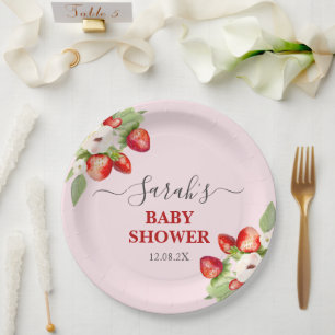 Berry Sweet Baby Shower Pappteller