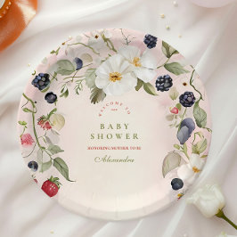 Berry Sweet Baby Shower Pappteller