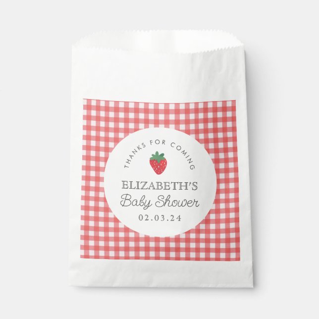 Berry Sweet Baby Shower Picnic Geschenktütchen (Vorderseite)