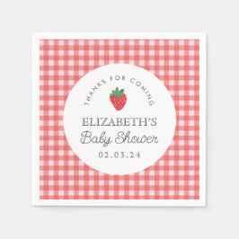 Berry Sweet Baby Shower Picnic Serviette