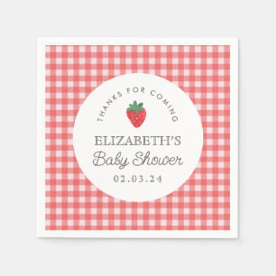 Berry Sweet Baby Shower Picnic Serviette