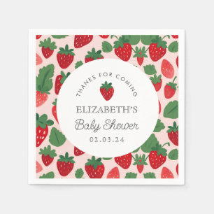 Berry Sweet Baby Shower Picnic Serviette