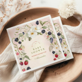 Berry Sweet Baby Shower Serviette