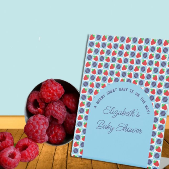 Berry Sweet Baby Shower Sockelschild (Von Creator hochgeladen)