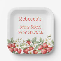Berry Sweet Baby Shower Strawberries Blossom