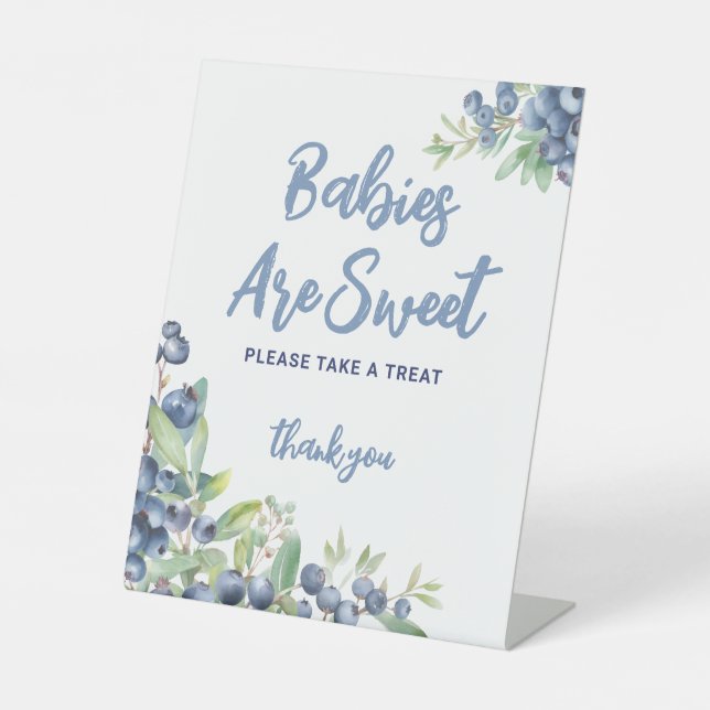 Berry Sweet Baby Shower Treat Bar Sockelschild (Vorderseite)