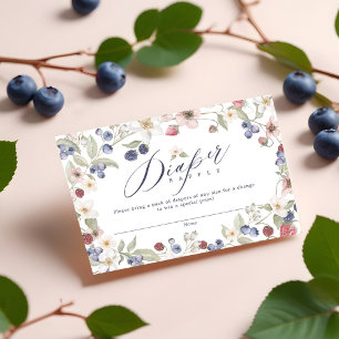 Berry Sweet Baby Shower Wilde Berries & Blume Begleitkarte