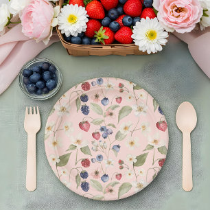 Berry Sweet Baby Shower Wilde Berries & Blume Pappteller