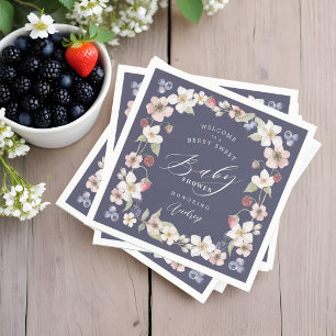Berry Sweet Baby Shower Wilde Berries & Blume Serviette