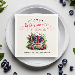 Berry Sweet Baby Shower Wilde Berries Serviette
