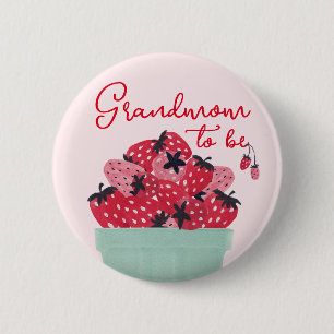 Berry Sweet Baby Showknopf Button
