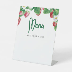 Berry Sweet Baby Showmenu Sockelschild