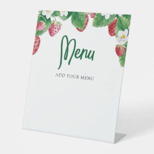 Berry Sweet Baby Showmenu Sockelschild