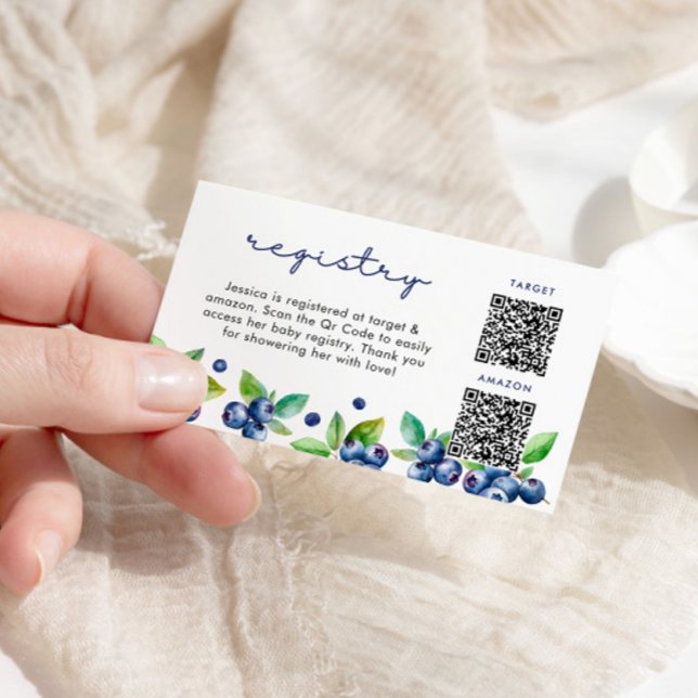 Berry Sweet Baby Showregisterkarte Begleitkarte (Von Creator hochgeladen)