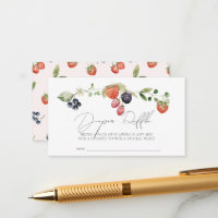 Berry Sweet Berries Baby Diaper Raffle Ticket