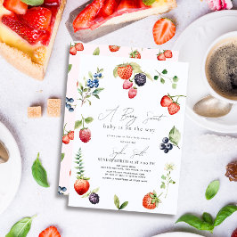 Berry Sweet Berries Girl Baby Dusche Einladung
