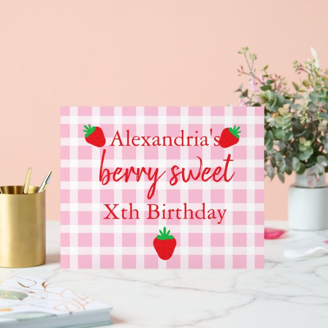 Berry Sweet Birthday Acrylschild (Hochzeit)