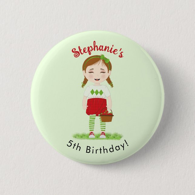 Berry Sweet Birthday Button (Vorderseite)