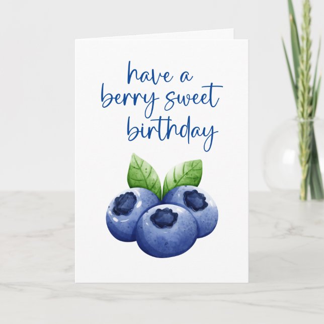 Berry Sweet Birthday Card Karte (Vorderseite)