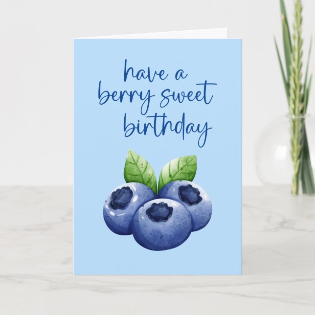 Berry Sweet Birthday Card Karte (Vorderseite)