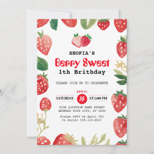 Berry Sweet Birthday Einladung