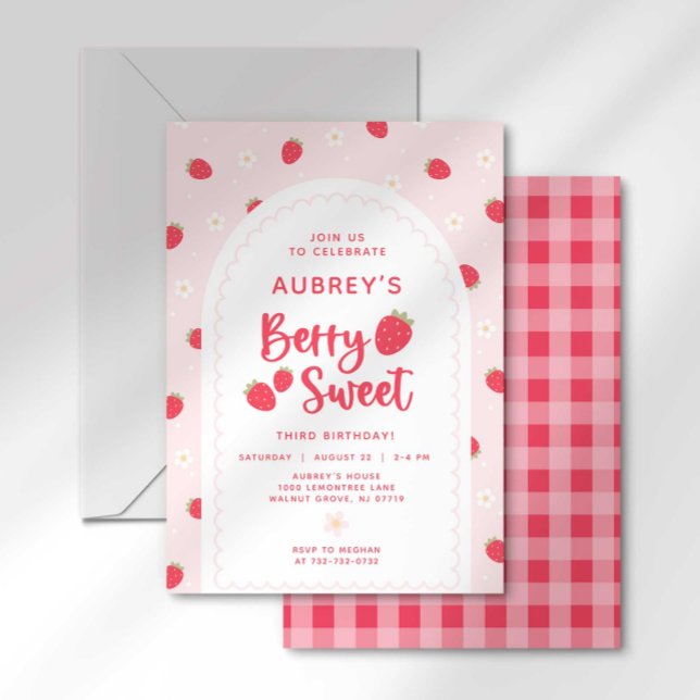 Berry Sweet Birthday Einladung (Von Creator hochgeladen)
