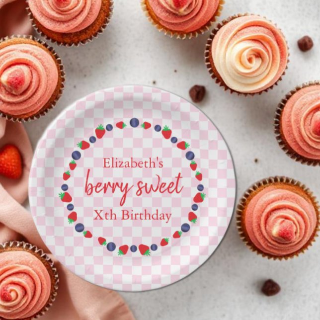 Berry Sweet Birthday Pappteller (Von Creator hochgeladen)