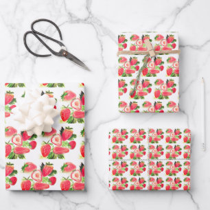 Berry Sweet Birthday Party Strawberobst Sommer Geschenkpapier Set